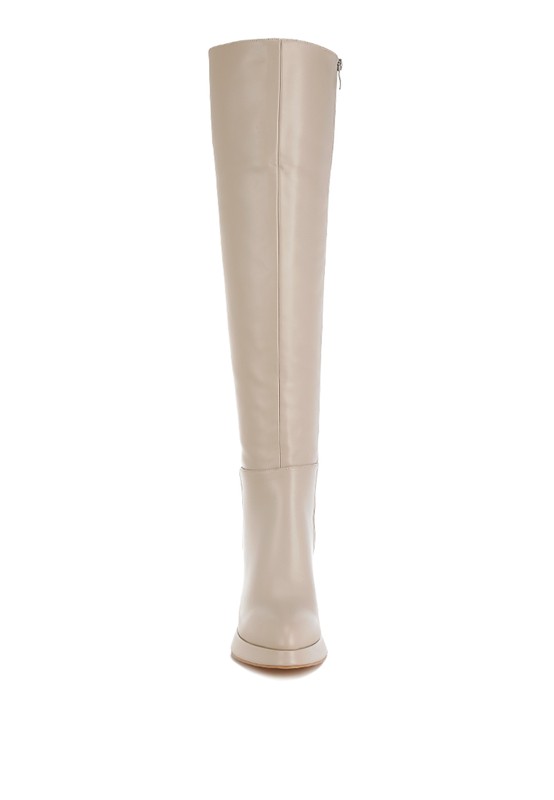 London Rag Nenana Faux Leather Knee-High Boots