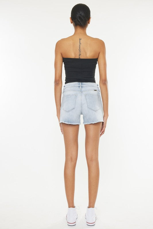 Kan Can High Rise Denim Shorts Jeans