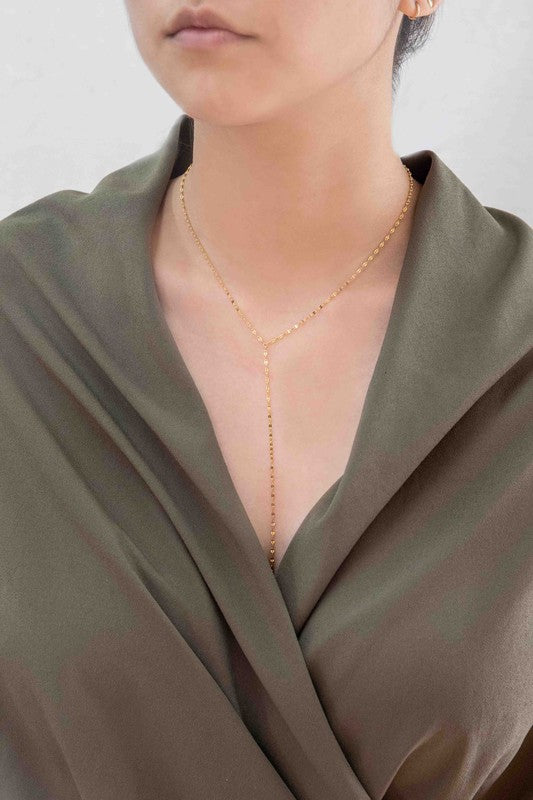 Chain Lariat Necklace - Boho Soho