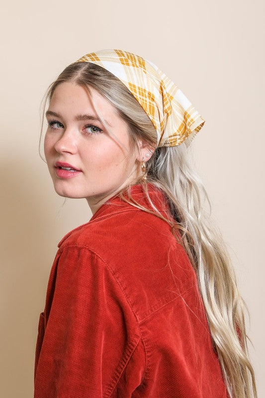 Triangle Flannel Head Scarf