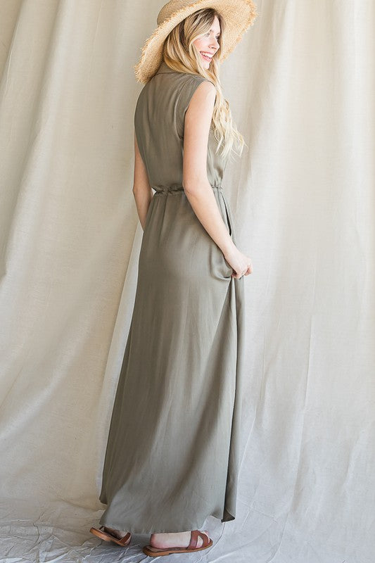 Jade by Jane BUTTON DOWN MAXI DRESS