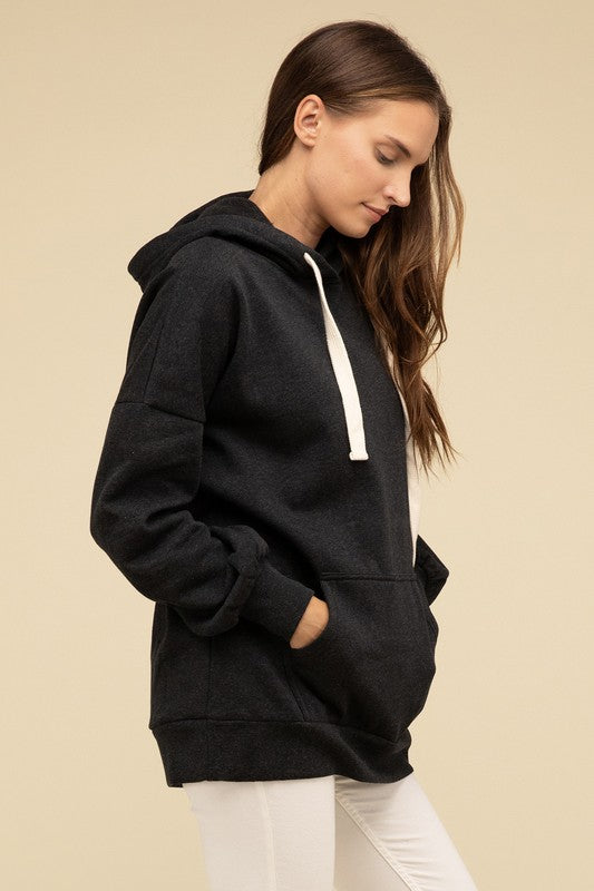 Zenana Oversized Hoodie Longline Sweatshirt