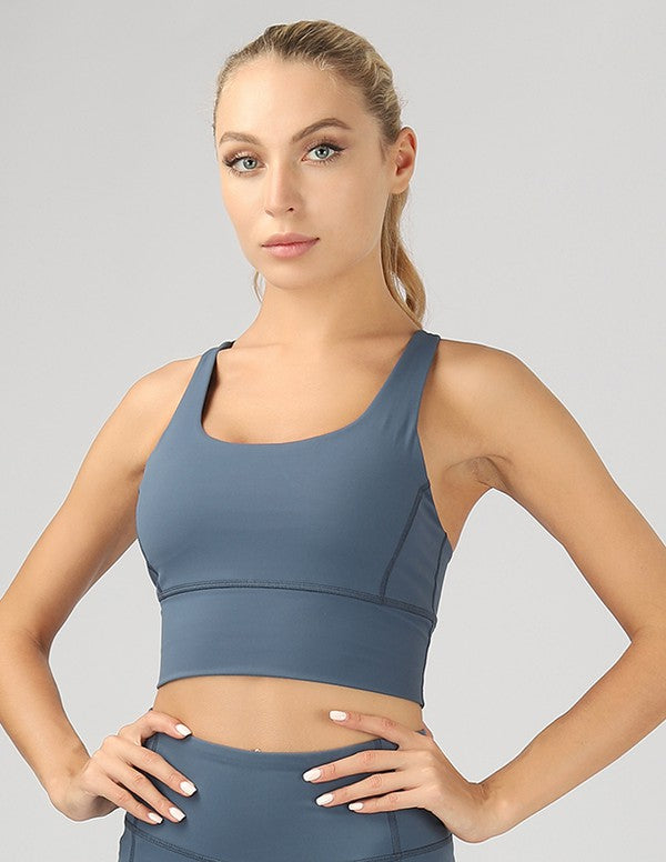 Strappy Back Active Crop Top