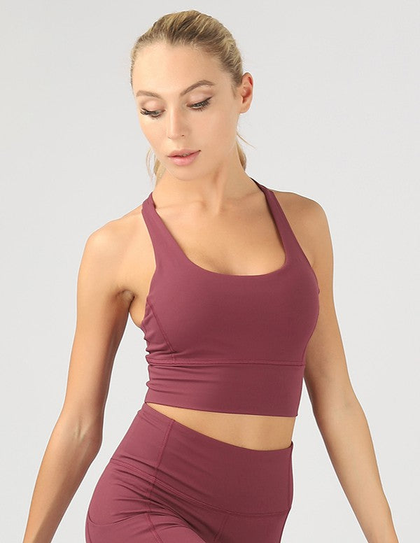 Strappy Back Active Crop Top