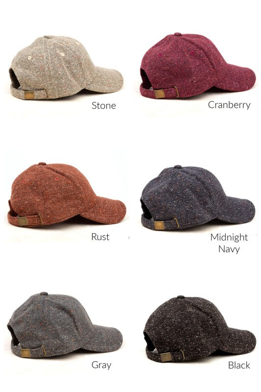 Tweed Baseball Cap