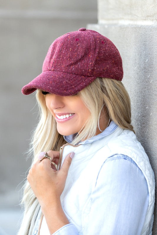 Tweed Baseball Cap