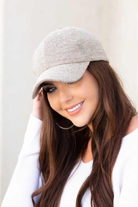 Tweed Baseball Cap