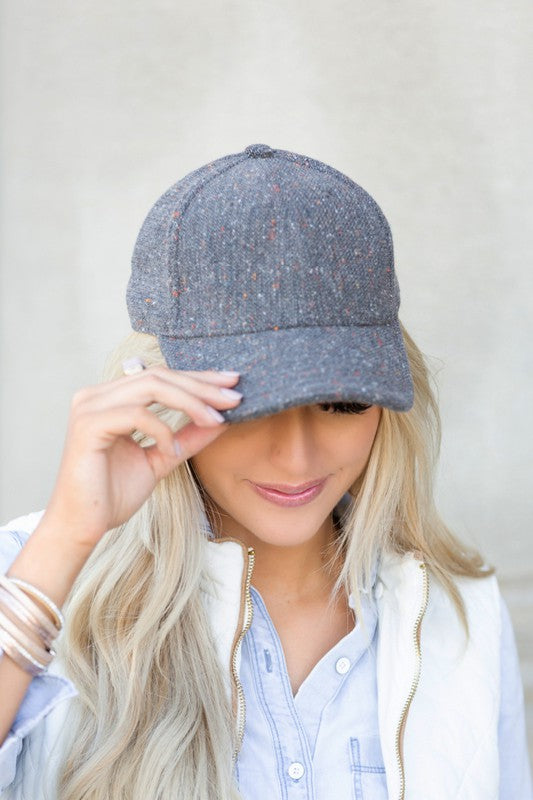 Tweed Baseball Cap