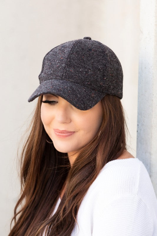 Tweed Baseball Cap