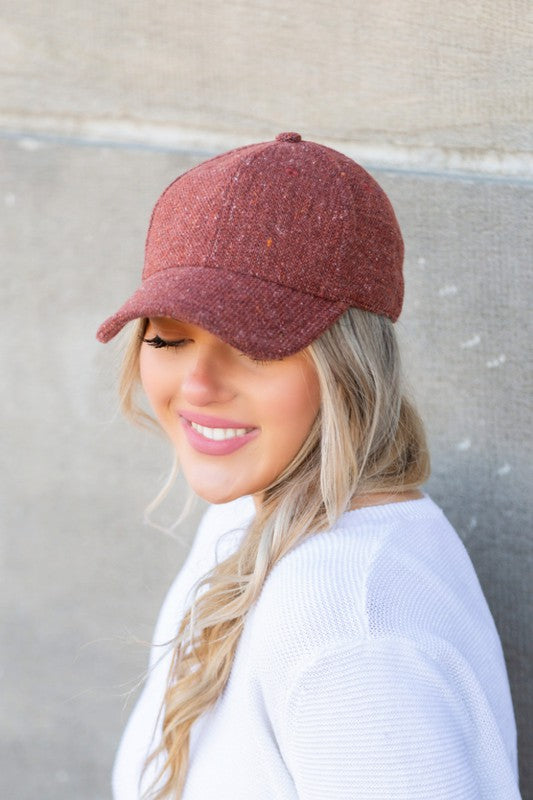 Tweed Baseball Cap