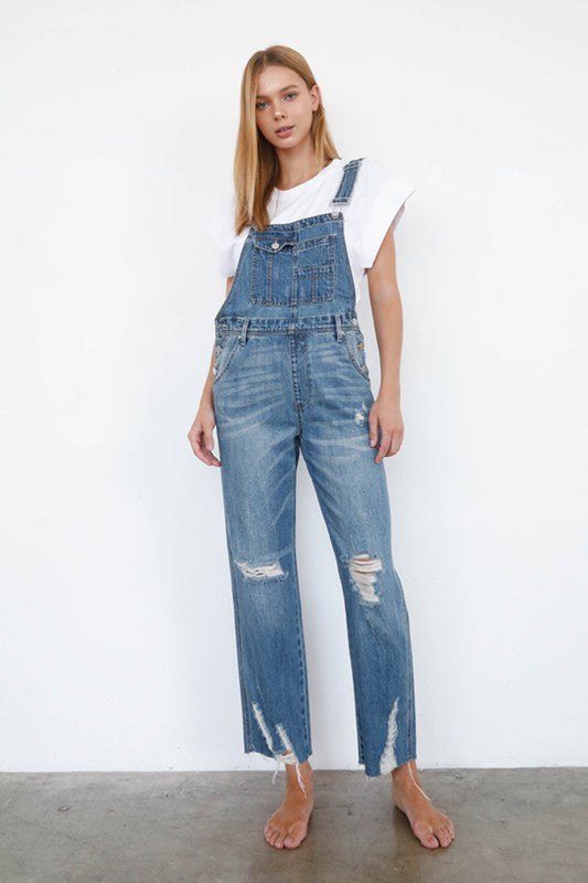 SLIM STRAIGHT OVERALLS - Boho Soho