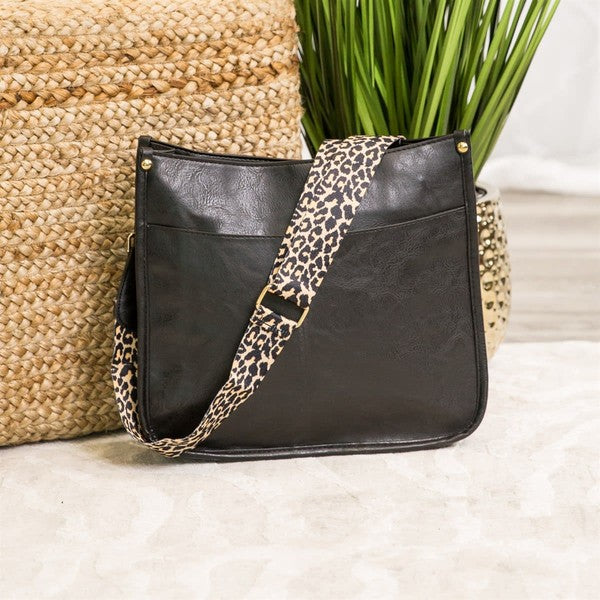 Dani & Em Crossbody Handbag Purse Leopard Animal Strap