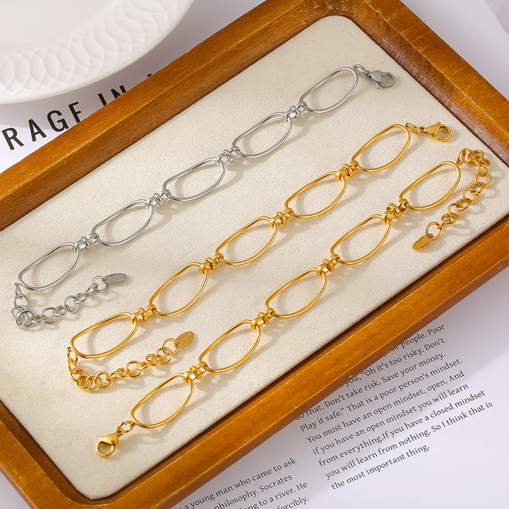 Titanium Steel Chain Bracelet - Boho Soho