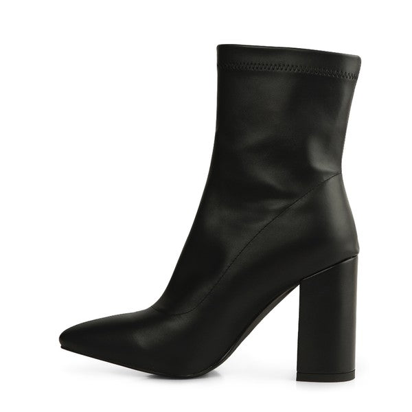 Rag & Co. VALERIA POINTED TOE HIGH ANKLE BOOTS