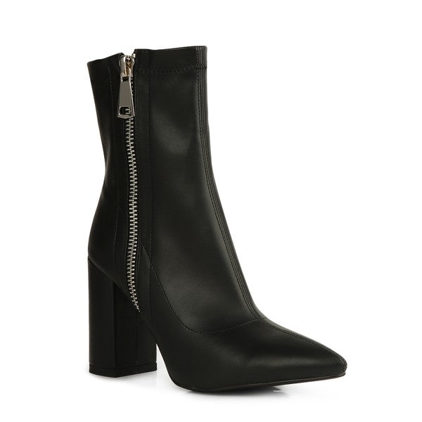 Rag & Co. VALERIA POINTED TOE HIGH ANKLE BOOTS