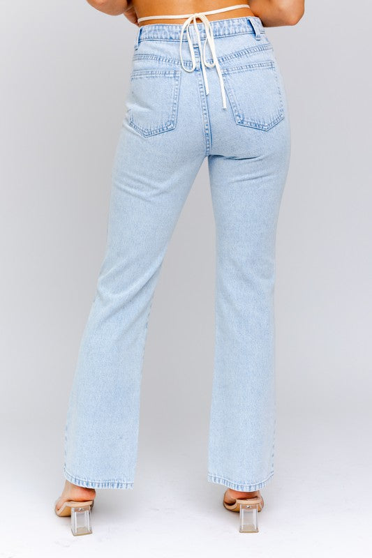 Le Lis Color Block Long Jeans