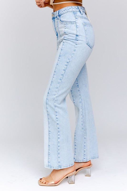 Le Lis Color Block Long Jeans