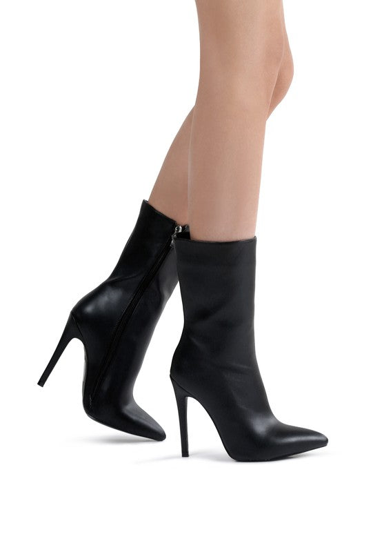 Rag & Co. MICAH POINTED STILETTO HIGH ANKLE BOOTS