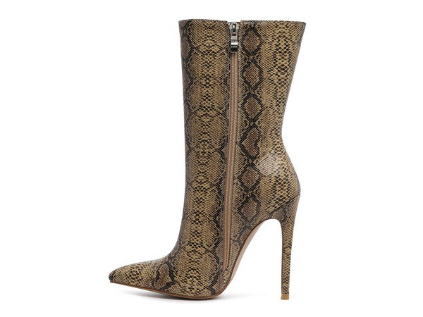 Rag & Co. MICAH POINTED STILETTO HIGH ANKLE BOOTS