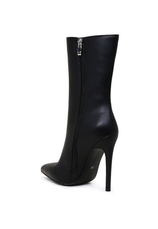 Rag & Co. MICAH POINTED STILETTO HIGH ANKLE BOOTS