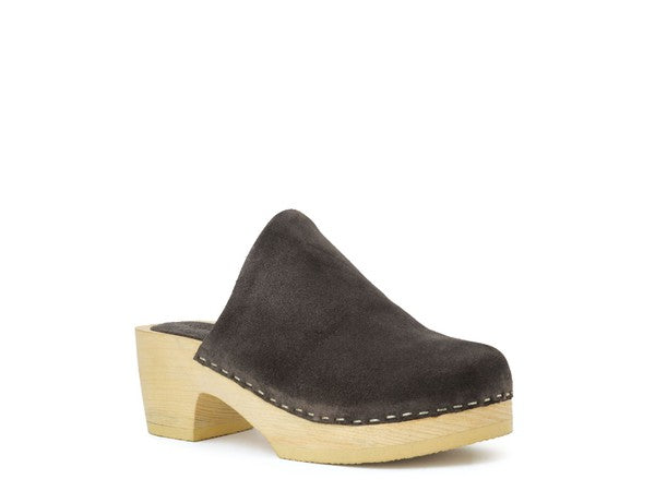 RAG & CO DARCIE SUEDE CLOGS