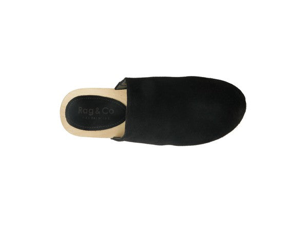 RAG & CO DARCIE SUEDE CLOGS