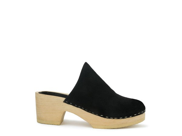 RAG & CO DARCIE SUEDE CLOGS