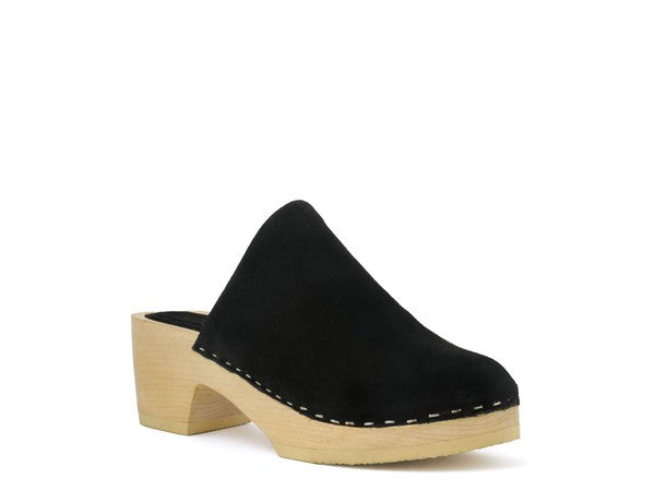 RAG & CO DARCIE SUEDE CLOGS