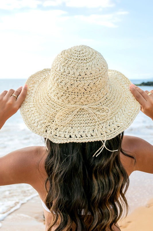 Woven Straw Sunhat - Boho Soho