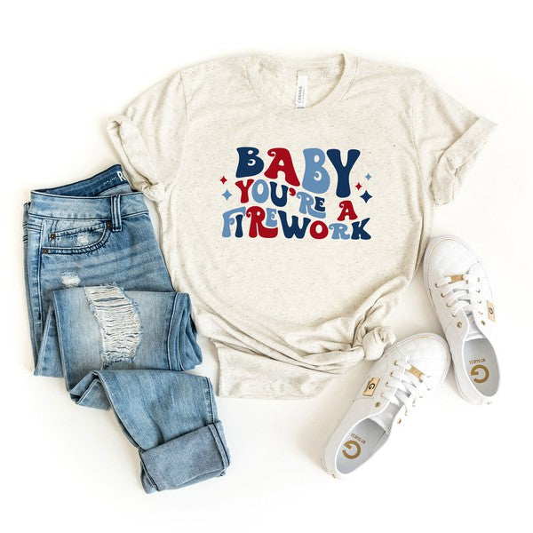 Baby You're A Firework Retro Graphic Tee