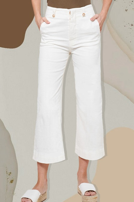 La Miel Cropped Palazzo Pants