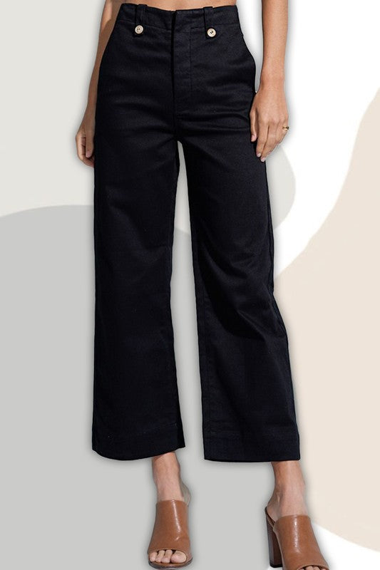 La Miel Cropped Palazzo Pants