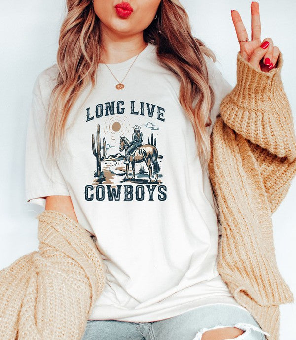 Long Live Cowboys Graphic Tee - Boho Soho