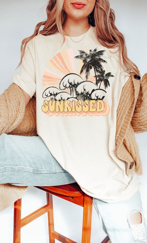 Retro Sunkissed Oversized Graphic Tee