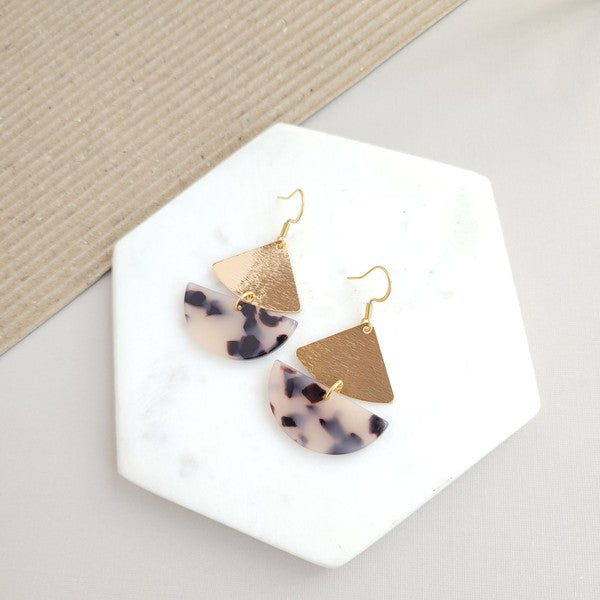 Ava Blonde Tortoise Earrings