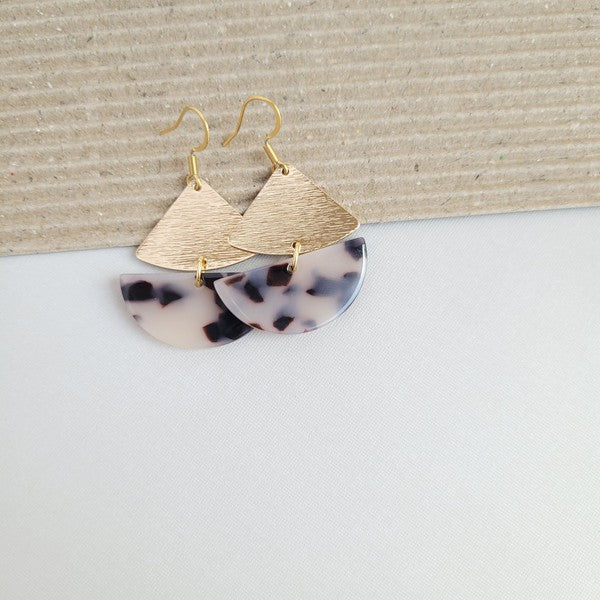 Ava Blonde Tortoise Earrings