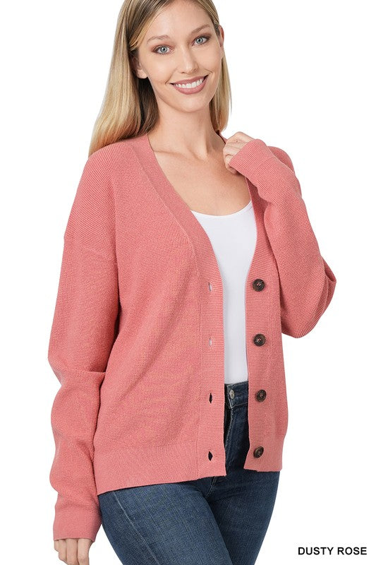 Zenana Viscose Sweater Cardigan