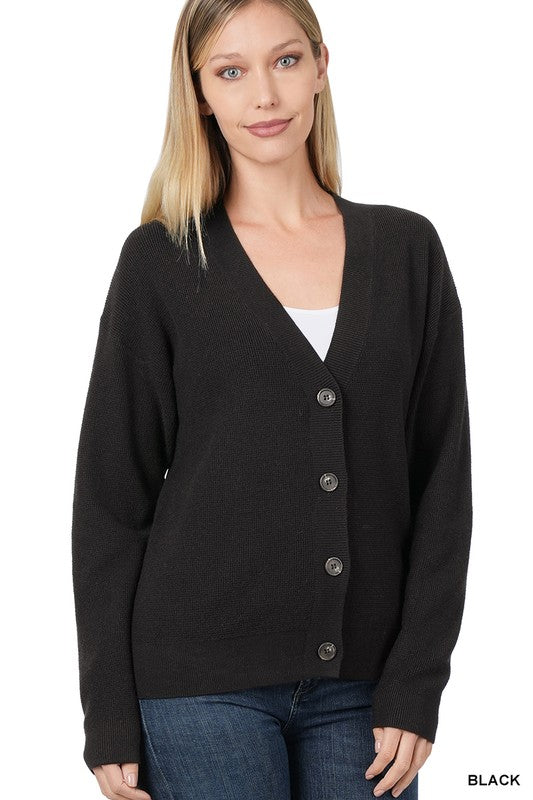 Zenana Viscose Sweater Cardigan