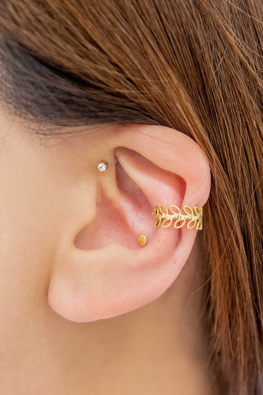 Fern Ear Cuff Earrings - Boho Soho