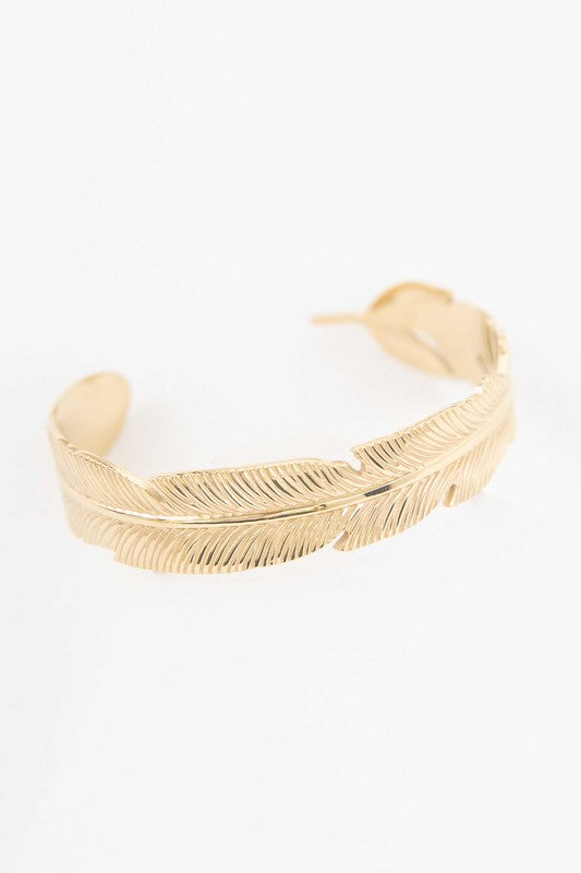 Feather Cuff Bracelet - Boho Soho