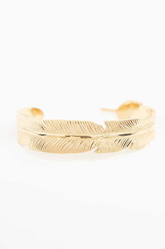 Feather Cuff Bracelet - Boho Soho