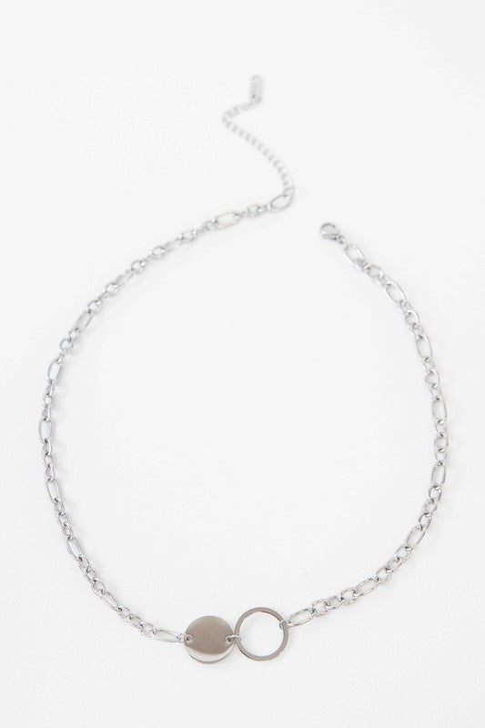 Full Moon Link Necklace - Boho Soho