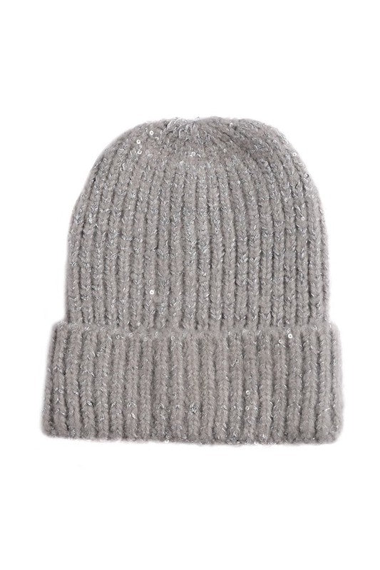 Sequin KNITTED BEANIE