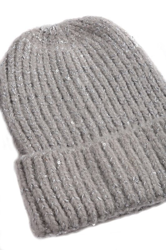 Sequin KNITTED BEANIE