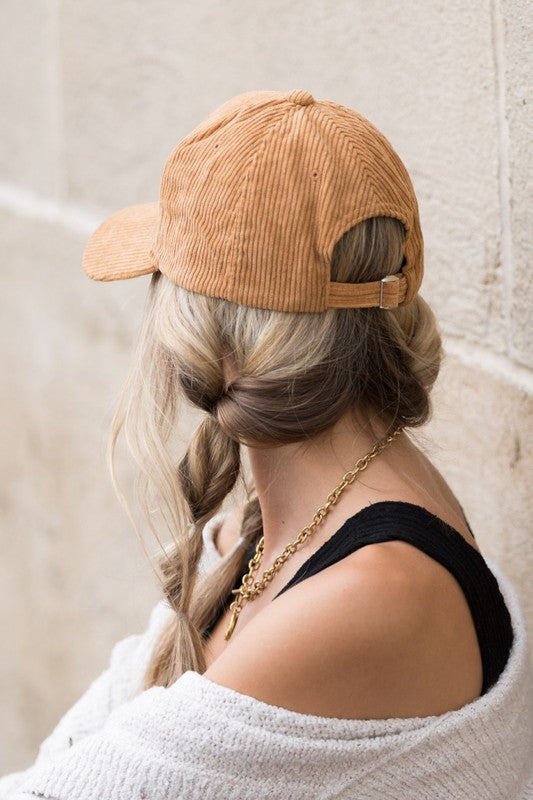 Corduroy Boyfriend Ball Cap