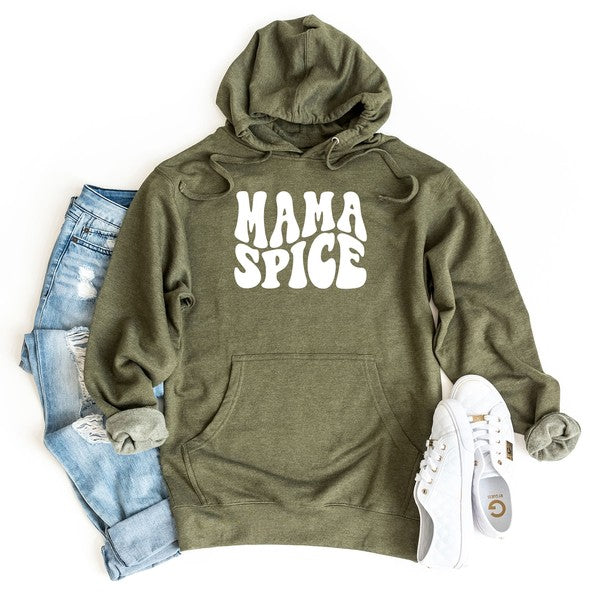 Mama Spice Wavy Graphic Hoodie - Boho Soho