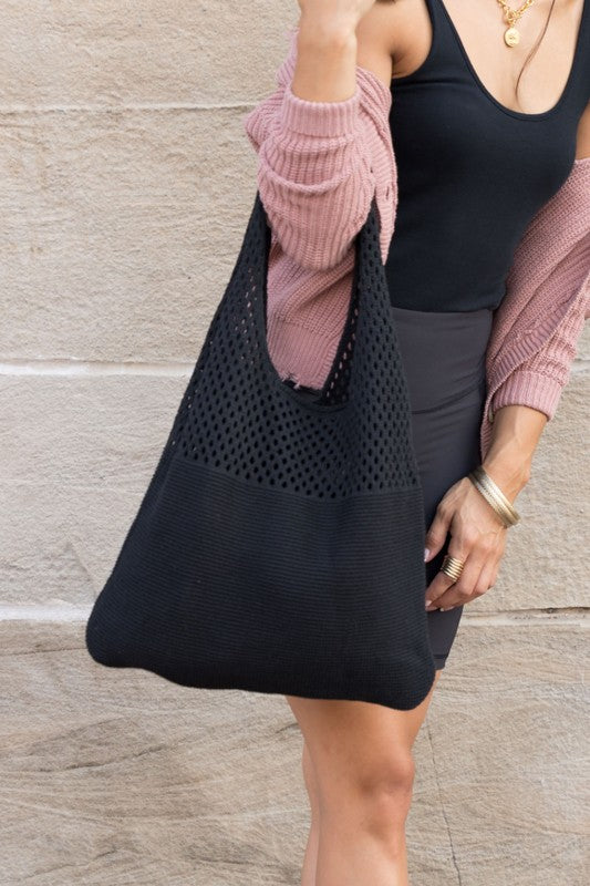 Soft Knit Hobo Bag