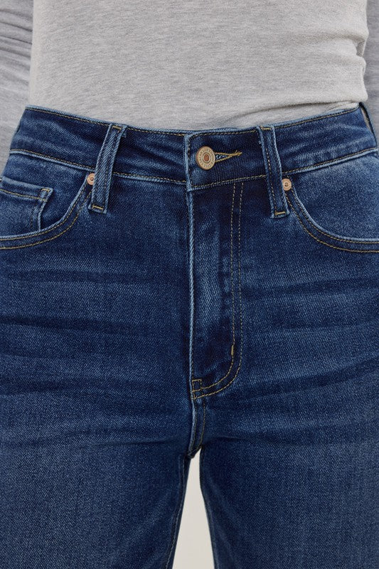 Kan Can High Rise Slim Straight Jeans