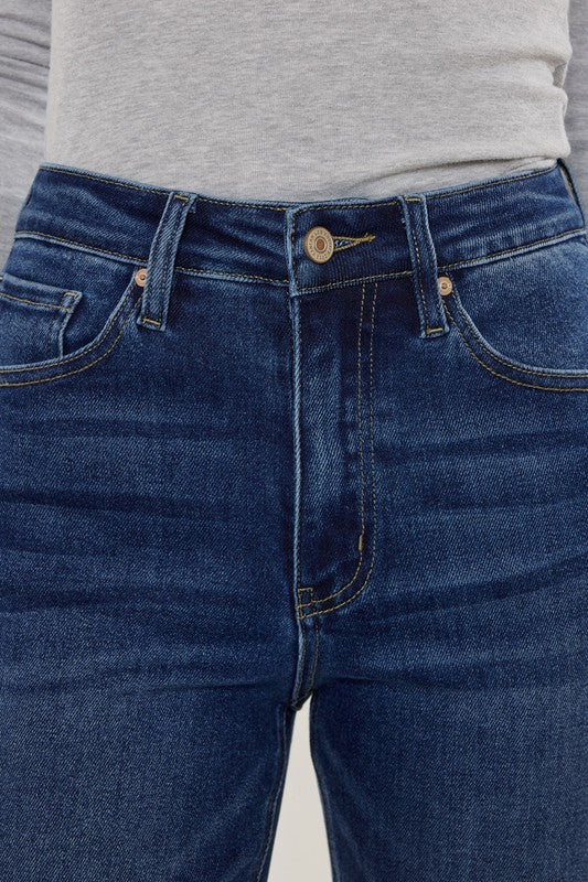 Kan Can High Rise Slim Straight Jeans