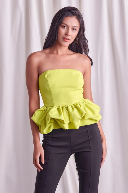 DO + BE COLLECTION Off Shoulder Ruffle Top